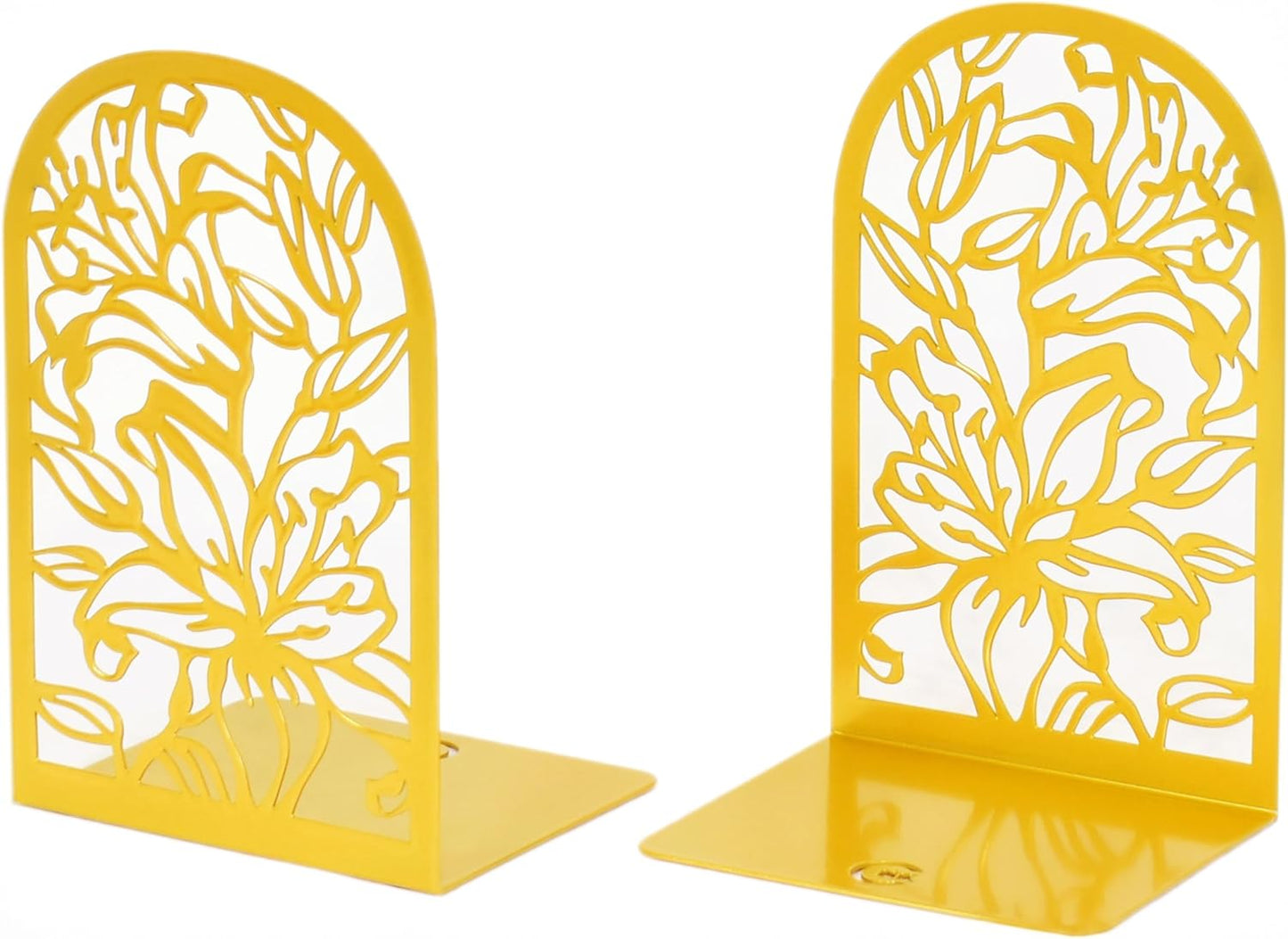 CNK Premium BookEnds - Heavy Duty Metal Book Stoppers for Home Office, Decorative Book Shelf Holders (Hummingbird Black)