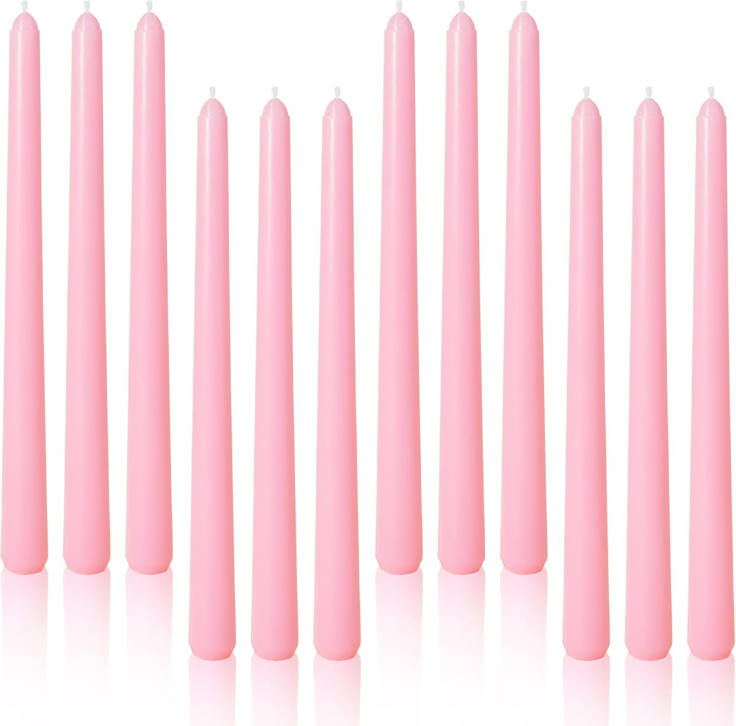 Viyffo Taper Candles, 10 Inch, 4 Pack, Olive Glow – Unscented, Dripless & Smokeless Design, Up to 8 Hour Burn – Long Tall Taper Candlesticks for Wedding, Dinner & Home Decor