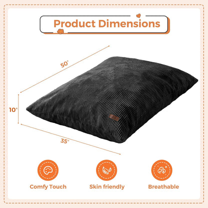MAXYOYO 3 in 1 Kids Bean Bag Chair Couch, Convertible Chair Folds from Bean Bag to Lounger, Child Floor Sofa for Gaming, Reading, Floor Mattress with High-Density Foam Filling