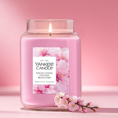 Yankee Candle Lilac Blossoms Scented Candle, 22oz Large Jar with up to 150 Hour Burn Time, Giftable, Birthdays