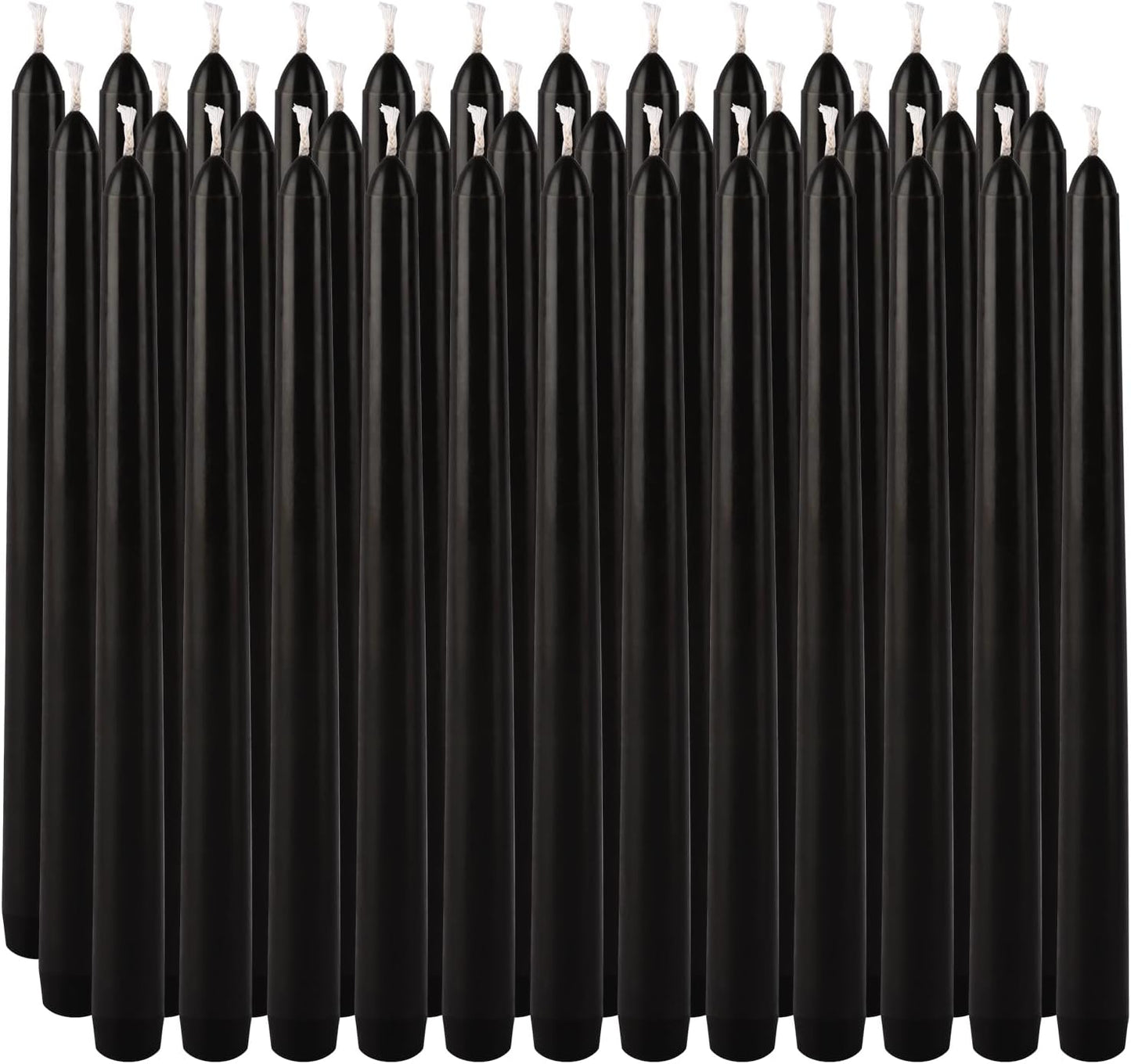 30-Pack 10-Color Taper Candles - 10 Inch Dripless & 10-Hour Burn｜Wedding/Birthday/Home Decor with Premium Wax