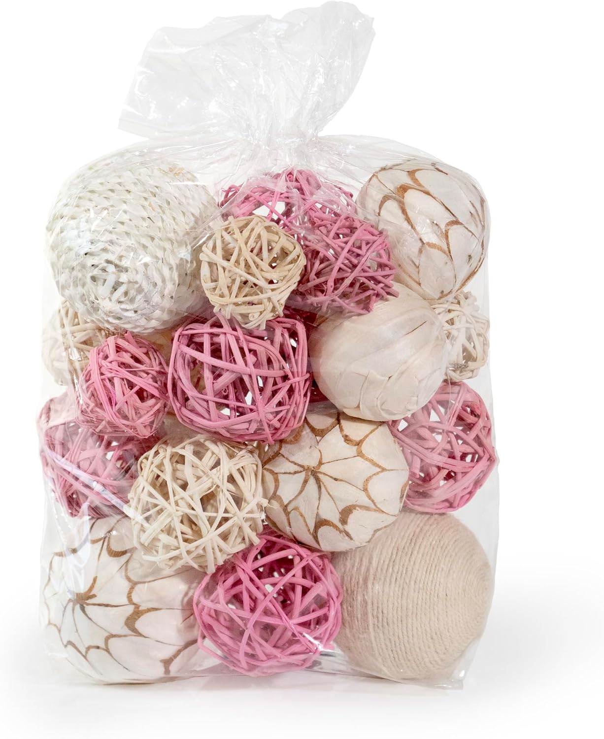 ANDALUCA Decorative Balls Bag Bowl Filler Home Decor (Beige)