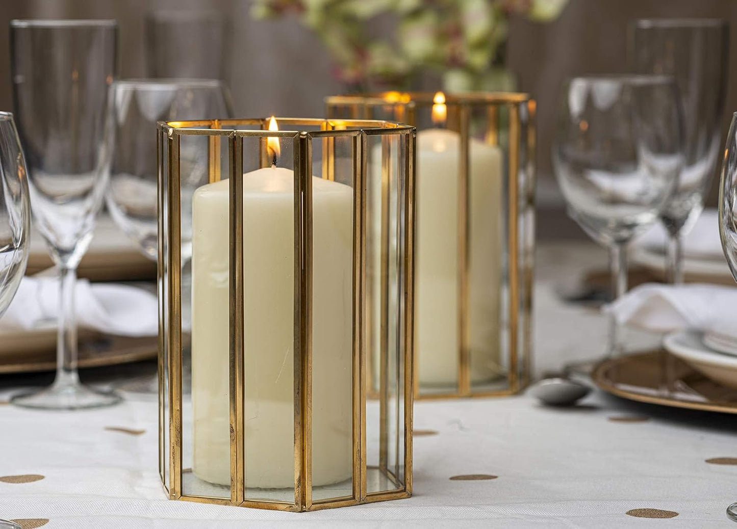 BOLSIUS 6 Ivory Pillar Candles Bulk - 3x4 Inches Candle Set - 40+ Hours Clean Burning - No Palm Oil - 0% Animal Fat - Premium European Quality - Unscented Dripless Restaurant Pillars