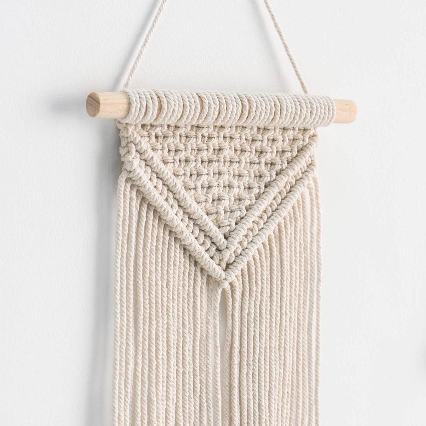 Mkono Small Macrame Wall Hanging 3 Pack Boho Art Woven Wall Decor Home Chic Decoration for Bedroom Living Room Apartment Gallery, Christmas Gift, 8" W x 14" L