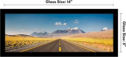 Americanflat 12x18 Poster Frame with Shatter-Resistant Glass - Signature Collection - Gallery-Style Frames Made of Engineered Wood - Photo Frame for Wall Display - Black - Colors A