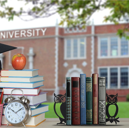 Geelin Peeping Cat Metal Bookends Set of 2 Cute Book Ends for Shelves Decorative Bookshelf Home Office Desk Bookshelf Decor Gift for Cat Lovers and Reading Enthusiasts