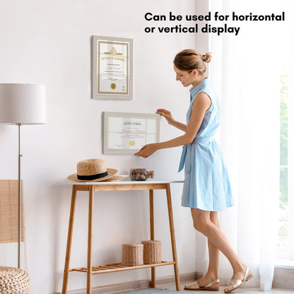 Americanflat 12x18 Poster Frame with Shatter-Resistant Glass - Signature Collection - Gallery-Style Frames Made of Engineered Wood - Photo Frame for Wall Display - Black - Colors A