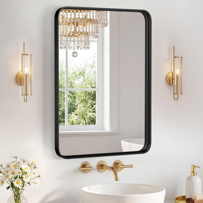 NEWBULIG Gold Round Wall Mirror 36 Inch, Bathroom Mirrors for Over Sink, Wall Decor for Bathroom, Entryway, Bedroom, Vanity