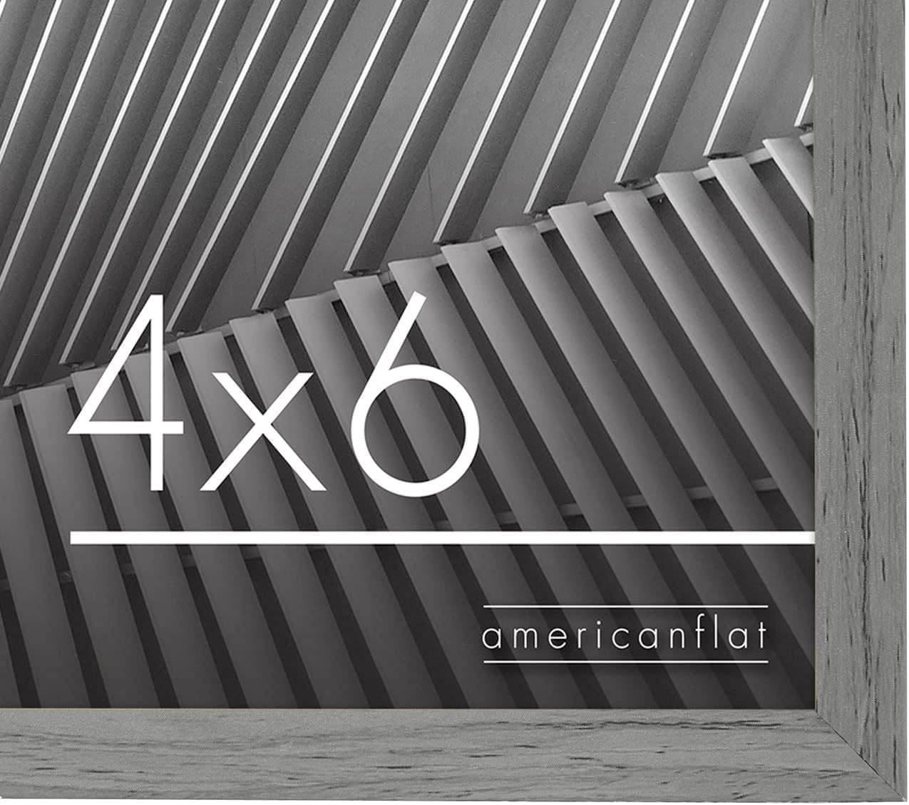 Americanflat 24x36 Poster Frame with Polished Plexiglass - Streamline Collection - Thin Border Picture Frame for Wall Display - Hanging Hardware Included - Black - Colors A