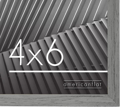 Americanflat 24x36 Poster Frame with Polished Plexiglass - Streamline Collection - Thin Border Picture Frame for Wall Display - Hanging Hardware Included - Black - Colors A