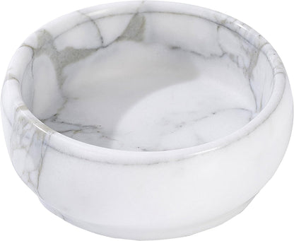 4.72 Inch Small Decorative Bowls, Natural Marble Decorative Bowls for Home Decor, Key Bowl, Coffee Tables Centerpiece, Soap Serving Bowl, Incense Burner, Smudge Bowl