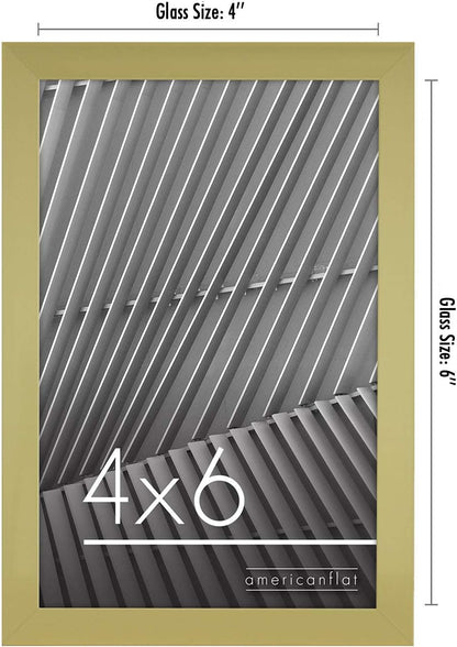 Americanflat 24x36 Poster Frame with Polished Plexiglass - Streamline Collection - Thin Border Picture Frame for Wall Display - Hanging Hardware Included - Black - Colors A