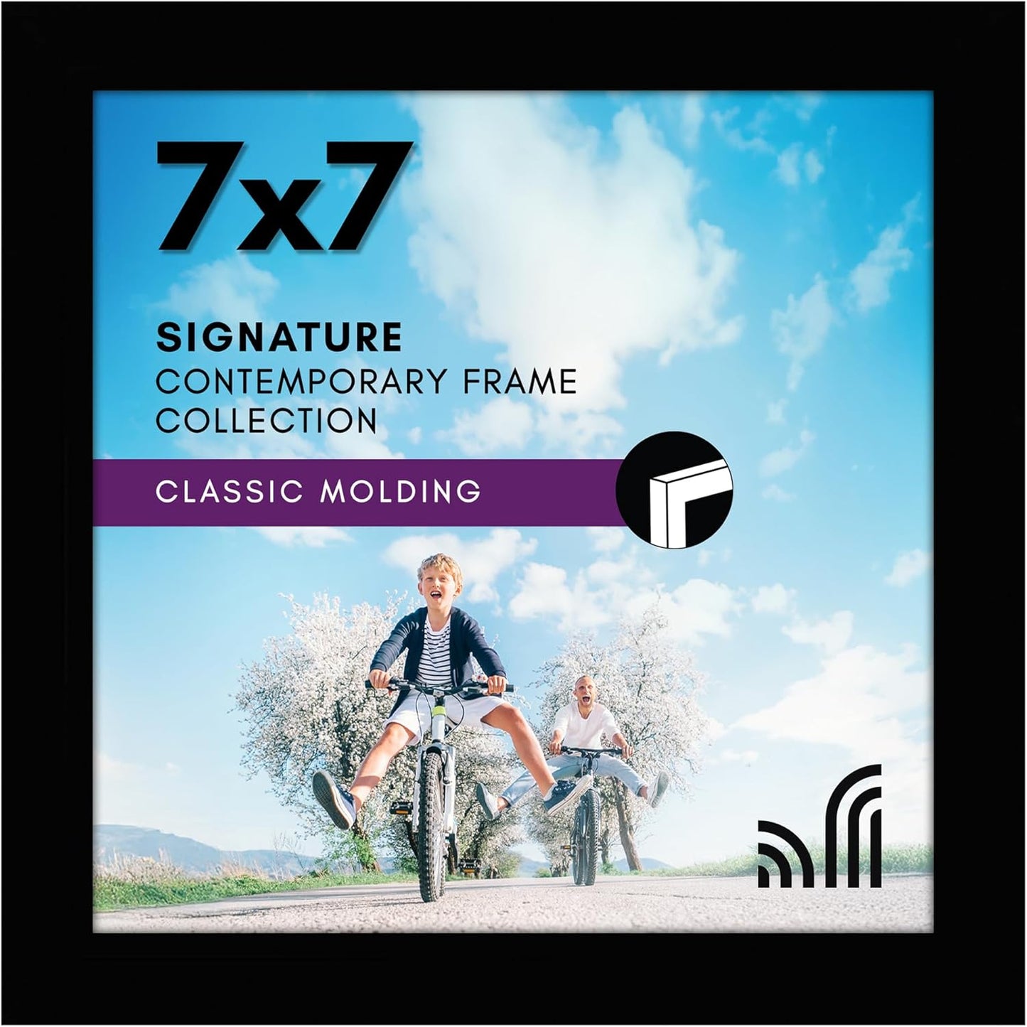 Americanflat 12x18 Poster Frame with Shatter-Resistant Glass - Signature Collection - Gallery-Style Frames Made of Engineered Wood - Photo Frame for Wall Display - Black - Colors B
