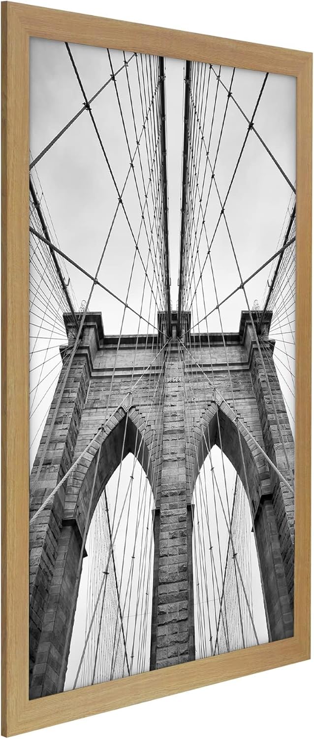 Americanflat 16x20 Picture Frame with Polished Plexiglass - Black Picture Frame - Wide Photo Frames Made of Engineered Wood for Vertical or Horizontal Wall Display - Epic Collection - Black - Colors C