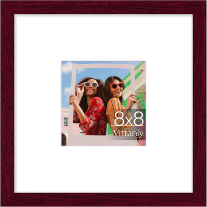 Vittanly 11x14 Picture Frame, Display Pictures 8x10 with Mat or 11x14 without Mat, Photo Frame for Wall Mounting, Black, 1 Pack - Colors B