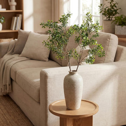 Yinder 3 Pack 27.7 Inch Artificial Eucalyptus Stems Realistic Fake Greenery Plants Eucalyptus Leaves Plant Branches Decorative for Vase Arrangements Home Farmhouse & Boho Decor Wedding Bouquets