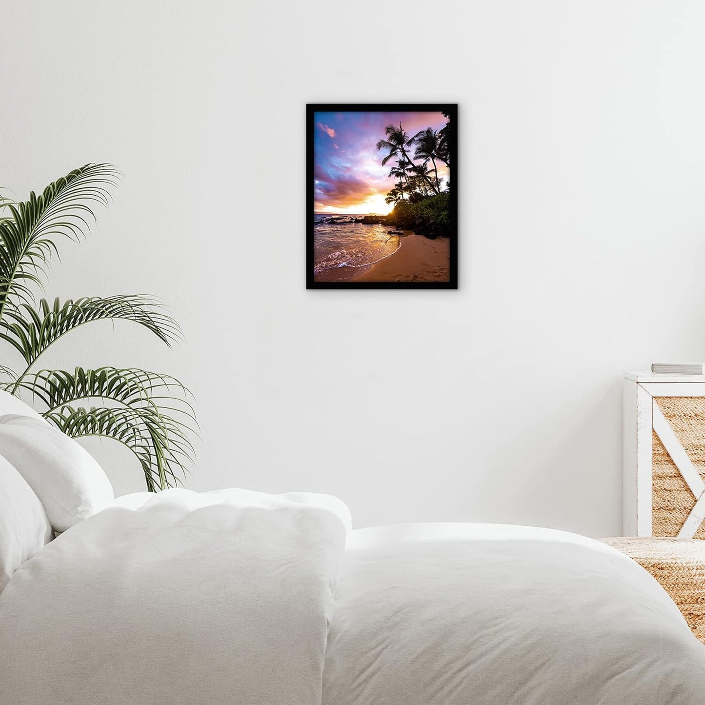 Americanflat 12x18 Poster Frame with Shatter-Resistant Glass - Signature Collection - Gallery-Style Frames Made of Engineered Wood - Photo Frame for Wall Display - Black - Colors A