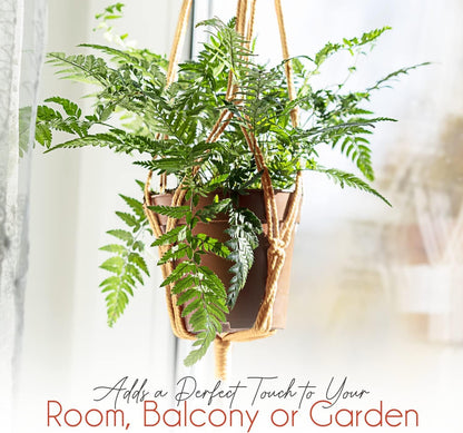 feedee Macrame Plant Hangers Indoor Macrame Hanging Planters for Indoor Plants, 6 Pack Hanging Plant Holders Indoor Hanging, Macromay Plant Hangers for Indoor Plant Hanger, Outdoor Flower Pots Holder