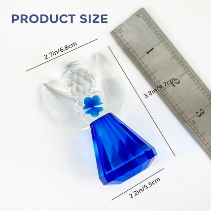HDCRYSTALGIFTS 3.3'' Crystal Bird Figurine Collectible Art Glass Animal Figurines Table Home Decor Paperweight Valentine’s Day for Women