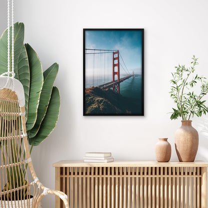 Americanflat 24x36 Poster Frame with Polished Plexiglass - Streamline Collection - Thin Border Picture Frame for Wall Display - Hanging Hardware Included - Black - Colors C