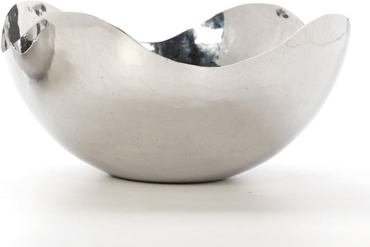 Hosley 5.75 Inch Diameter Silver Finish Metal Bowl, Ideal for Potpourri, LED Candles, Weddings, Special Events, Center Pieces, Craft. Use Decor to Coordinate O3