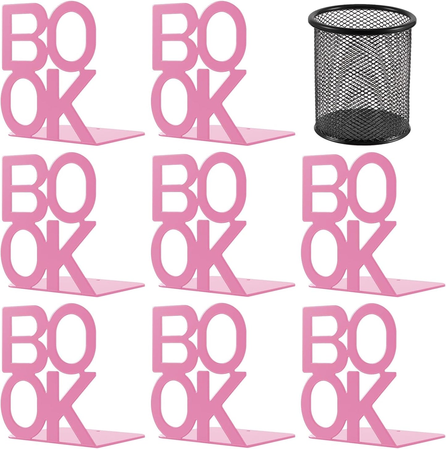 Book Ends,BookEnds Supports for Bookrack Desk,Bookend are Used for Books, Unique Appearance Design,Heavy Duty