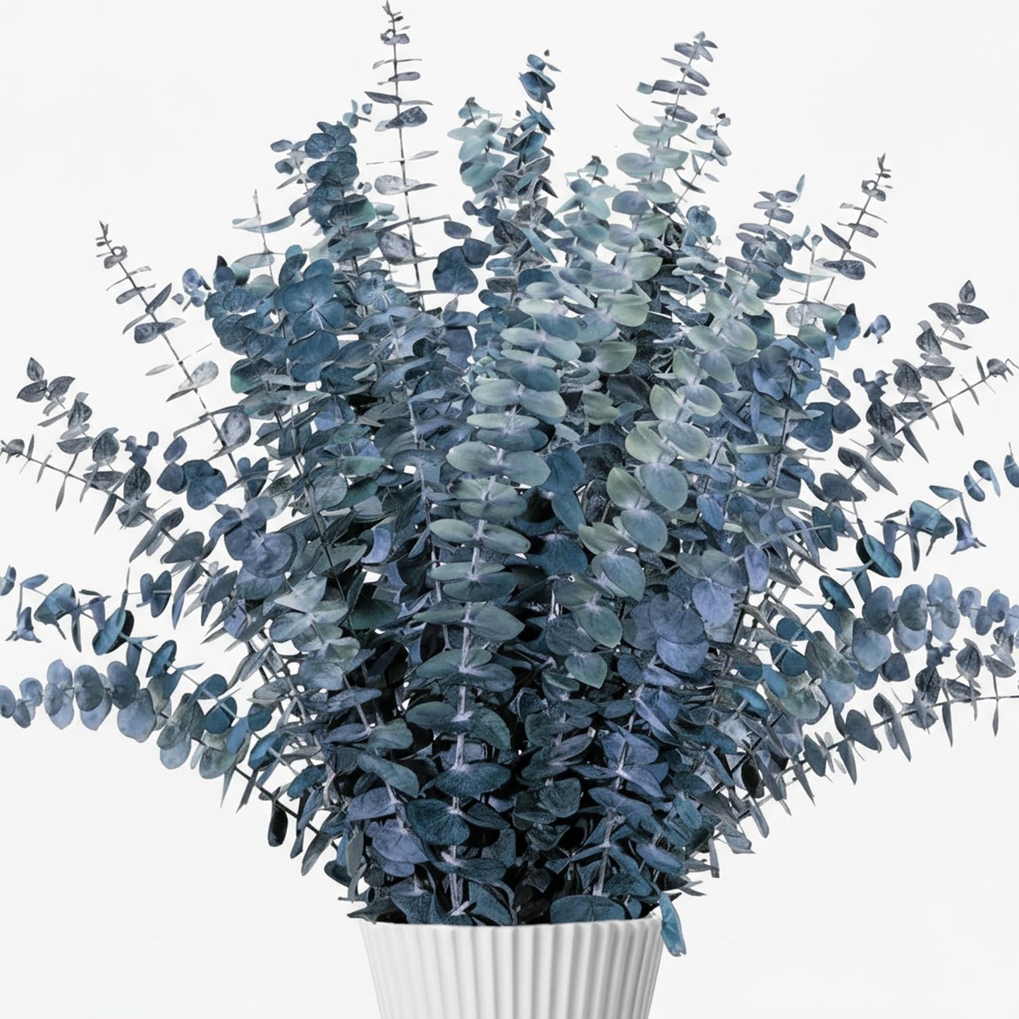 Preserved-Dried-Eucalyptus-Stems,16-17" Natural Blue-Green Eucalyptu Plant Live Fresh, Real Eucalyptus Branches Leaves for Shower Spa, Blue Dried Flowers for Vase Fillers, Home Decor & Wedding (16Pcs)