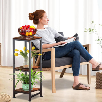 Plant Stand Indoor, Tall Plant stands for Indoor Outdoor Plants, 2 Tier Heavy Duty Plant Shelf 31" Metal Pedestal Stand Modern Corner Flower Stand for Patio, Living Room, Balcony