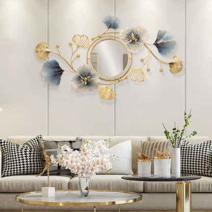 Lucky Monet Large Wall Decor for Living Room, Modern Metal Wall Art, 3D Textured Geometric Wall Sculpture 59"x24" Wall Hanging Decoration for Dinning Room Bedroom Entryway