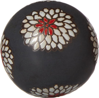 Red Lantern 3" Blue & White Decorative Porcelain Ball Set