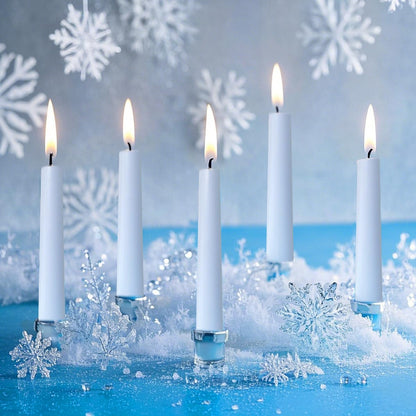 12-Pack Olive Green Taper Candles, 10 Inch Unscented Dripless Candlesticks, Long-Lasting Burn Time of 7-8 Hours, Perfect for Christmas Home Décor Spring and St. Patrick's Day