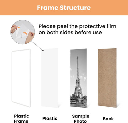 upsimples 18x24 Picture Frame Black 3 Pack, Scratch-Proof Poster Frames 18 x 24 for Photo Gallery - Slide-In Strips, Horizontal or Vertical Wall Mounting