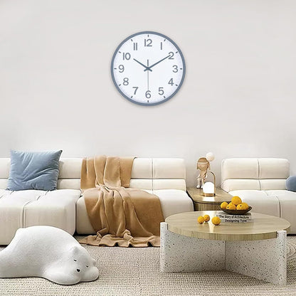 Wall Clocks Battery Operated 8 inch Modern Wall Clock,Silent Non Ticking Wall Clock for Living Room Bedroom Kitchen Office Classroom Decor (Green White)