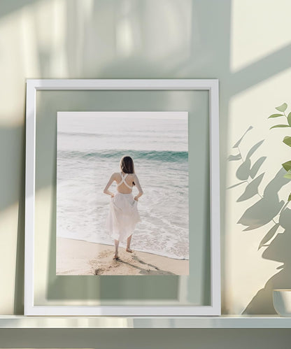 Sonefreiy Floating Picture Frames 8x10 Set of 2, Wooden Photo Frame Double Glass Pressed Flower Frames 5x7 Wall and Tabletop Display Mothers Day Gift for Family Friends Wedding