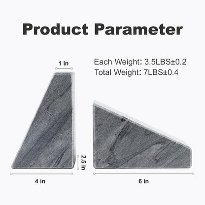 Karibiber Travertine Bookends for Heavy Books, Marble Decorative Bookends for Shelves, Heavy-Duty Stone Book Ends for Hardback Book & Cookbooks, Unique Book Stopper & Holder, Travertino Italy