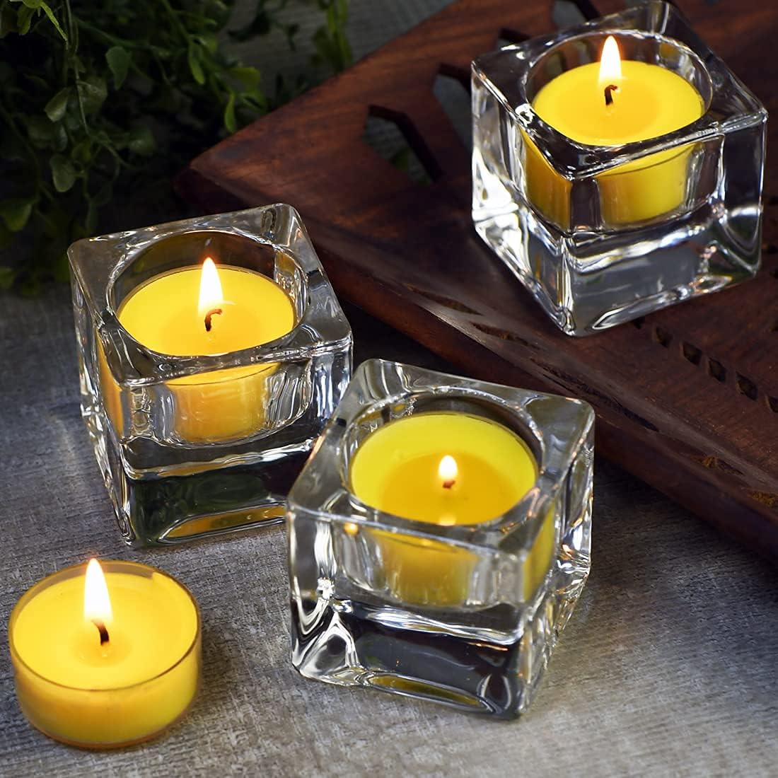 DEYBBY Natural Scented Soy Wax Tealight Candles Bulk, Romantic Rose Aromatherapy Luxury Tea Candle Set of 12-4 Hour Burn Time|Great for Valentine's Day, Birthday