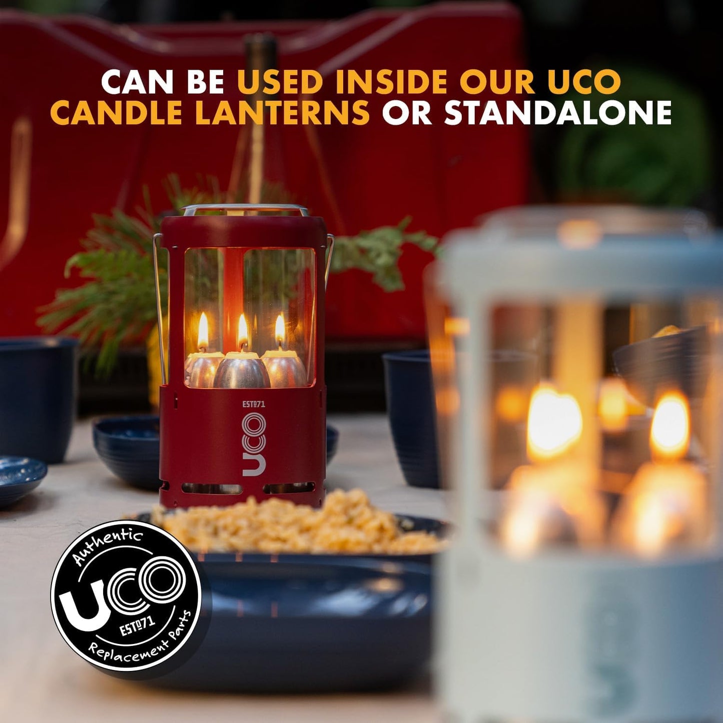 Candles for UCO Candle Lanterns, Long-Burning Candles for Outdoor, Camping, Prepping Supplies and Emergency Preparedness