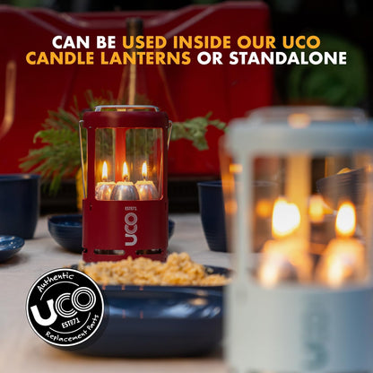 Candles for UCO Candle Lanterns, Long-Burning Candles for Outdoor, Camping, Prepping Supplies and Emergency Preparedness
