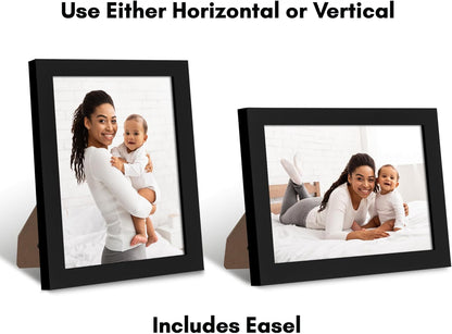 Americanflat 12x18 Poster Frame with Shatter-Resistant Glass - Signature Collection - Gallery-Style Frames Made of Engineered Wood - Photo Frame for Wall Display - Black - Colors C