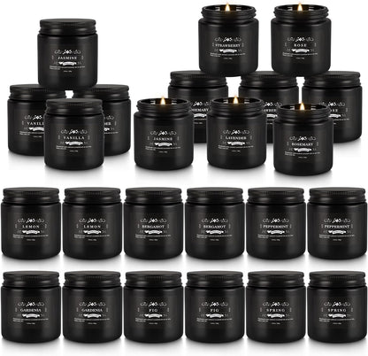 Howemon 24 Pack Scented Candles Set for Home, Relaxing Stress Relief, Aromatherapy - Natural Soy Wax and Fragrance - Gifts for Women, Mom, Best Friend, Wife, Birthday