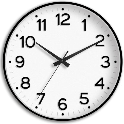 Roymnie Wall Clock Green, Silent Wall Clocks Battery Operated 8 Inch-Modern Non Ticking Analog Clock Decorative for Kitchen Office Bathroom Bedroom(Gold)
