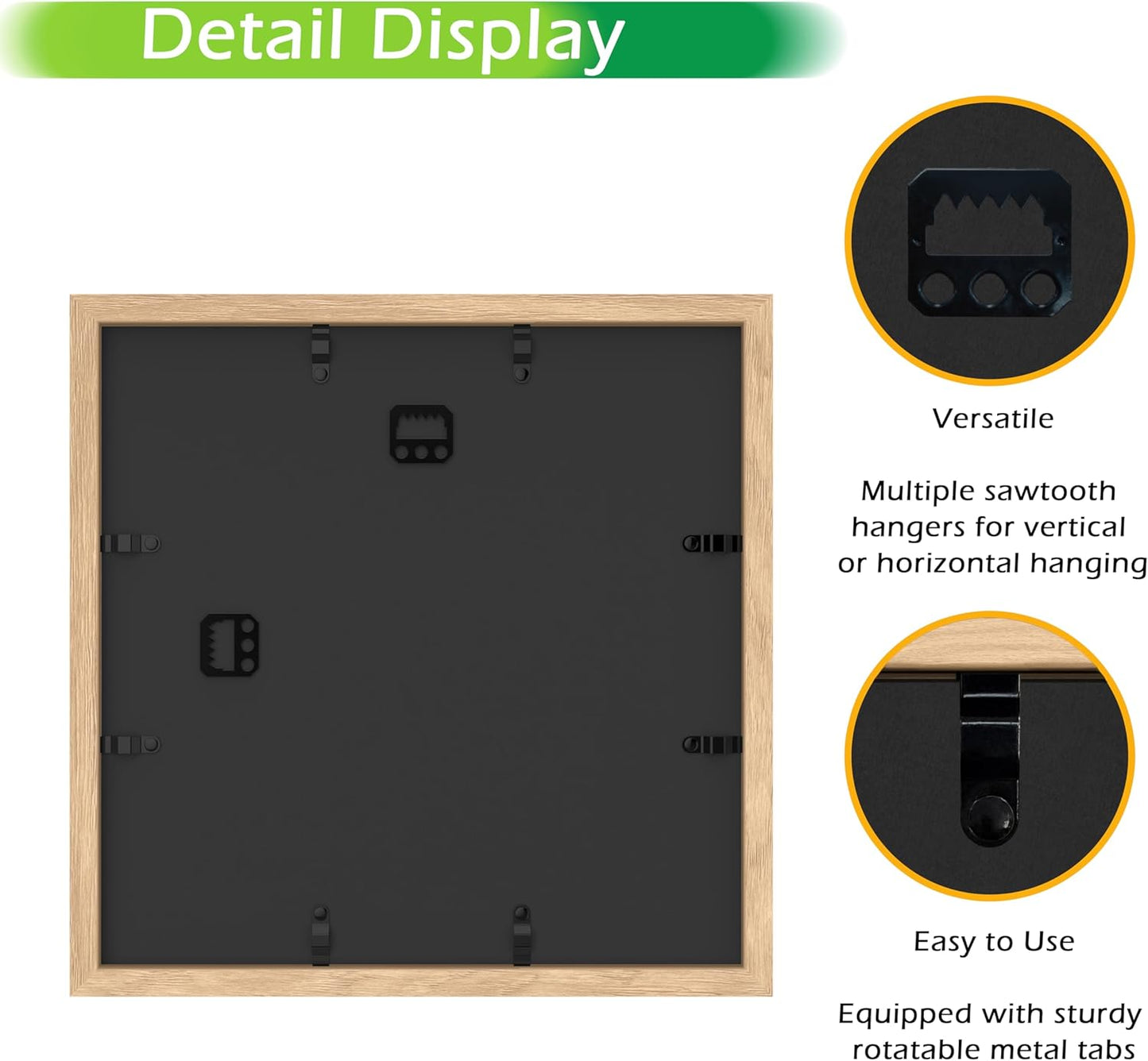FrameWorks 11” x 14” Dark Oak Wooden Shadow Box Frame – Display Case with Soft Felt Back, Memory Box with Tempered Glass, Display Box with Elegant White Ball Push Pins, Wooden Flower Box