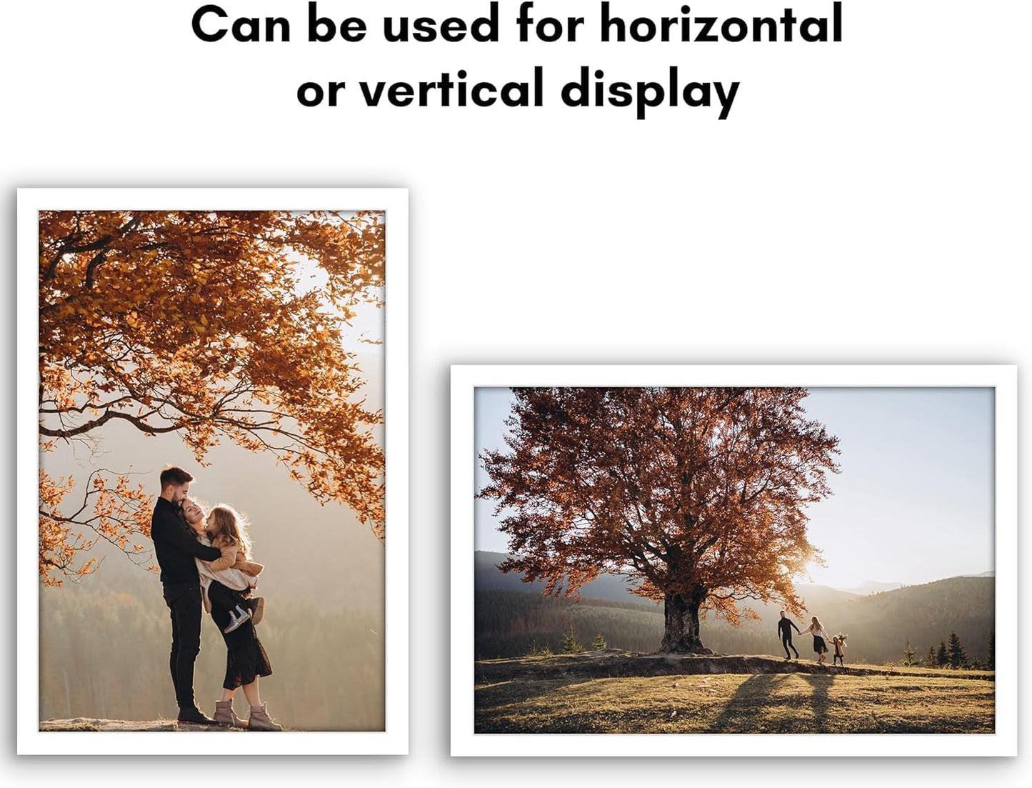 Americanflat 16x20 Picture Frame with Polished Plexiglass - Black Picture Frame - Wide Photo Frames Made of Engineered Wood for Vertical or Horizontal Wall Display - Epic Collection - Black - Colors C