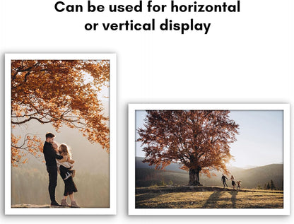 Americanflat 16x20 Picture Frame with Polished Plexiglass - Black Picture Frame - Wide Photo Frames Made of Engineered Wood for Vertical or Horizontal Wall Display - Epic Collection - Black - Colors C