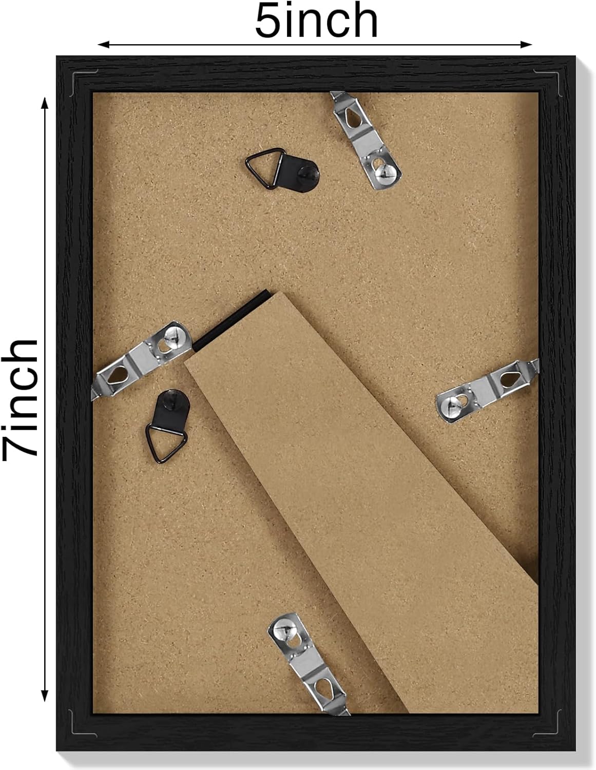 Vittanly 11x14 Picture Frame, Display Pictures 8x10 with Mat or 11x14 without Mat, Photo Frame for Wall Mounting, Black, 1 Pack - Colors A