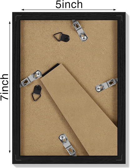 Vittanly 11x14 Picture Frame, Display Pictures 8x10 with Mat or 11x14 without Mat, Photo Frame for Wall Mounting, Black, 1 Pack - Colors A