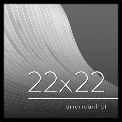 Americanflat 24x36 Poster Frame with Polished Plexiglass - Streamline Collection - Thin Border Picture Frame for Wall Display - Hanging Hardware Included - Black - Colors C