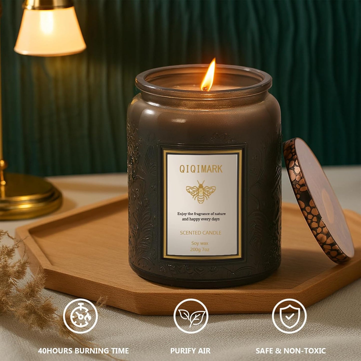Mother’s Day Candles Gift Set for Mom, Natural Soy Wax Scented Jar Candles 6-Pack, Aromatherapy Candles for Home, 42oz 300 Hours Long Lasting, Gifts for Women