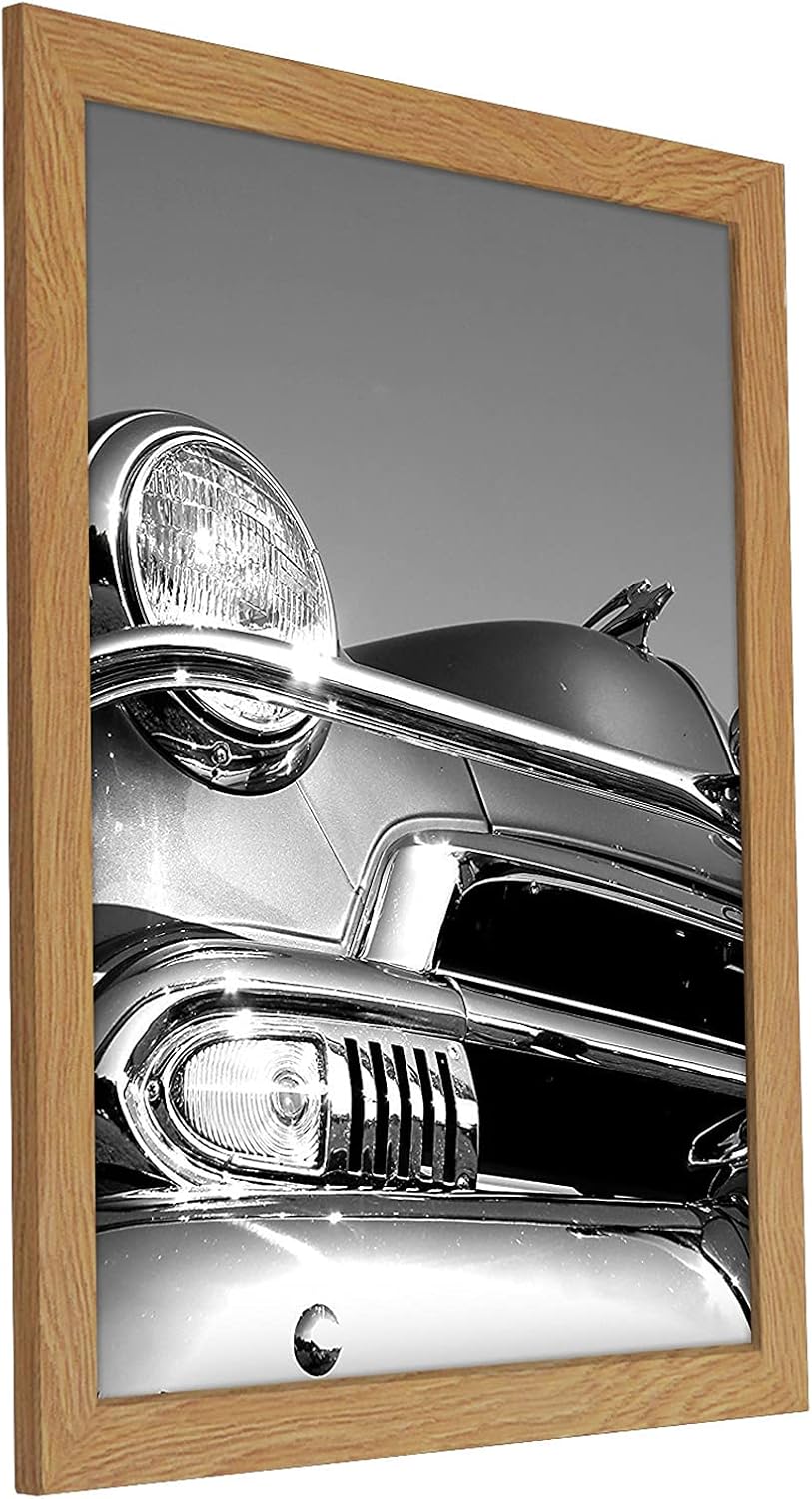 Americanflat 16x20 Picture Frame with Polished Plexiglass - Black Picture Frame - Wide Photo Frames Made of Engineered Wood for Vertical or Horizontal Wall Display - Epic Collection - Black - Colors B