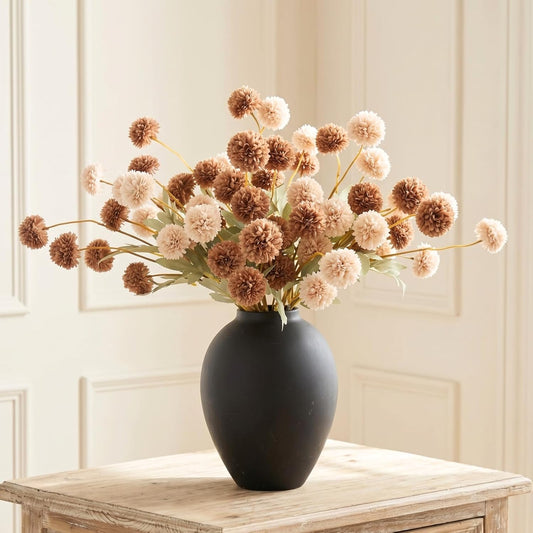 100pcs Artificial Flowers Arrangement With Vase Included, Dining Table Centerpiece Decorations, Fake Flowers in Vase, Dried Pampas Grass Floral Centerpieces, Coffee Table Decor, Centro de Mesa